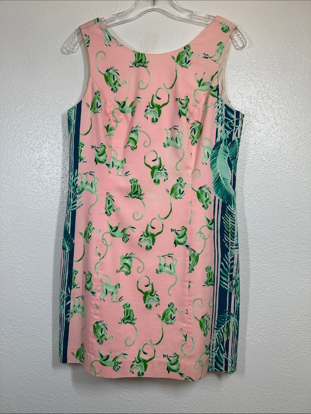Lilly Pulitzer Sleeveless Monkey Graphic Shift Dress